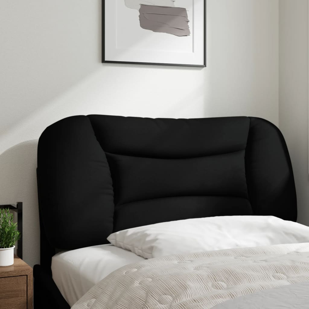 Hoofdbordkussen "Hvar" 90 cm stof zwart is nu te koop bij PeponiXL, paradijselijk wonen!