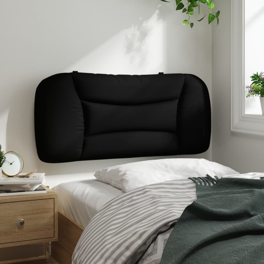 Hoofdbordkussen "Hvar" 90 cm stof zwart is nu te koop bij PeponiXL, paradijselijk wonen!