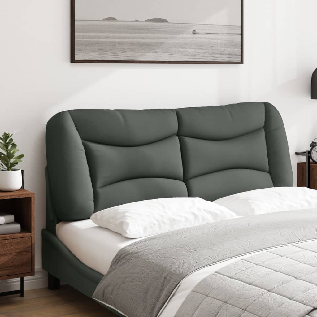 Hoofdbordkussen "Hvar" 120 cm stof grijs is nu te koop bij PeponiXL, paradijselijk wonen!