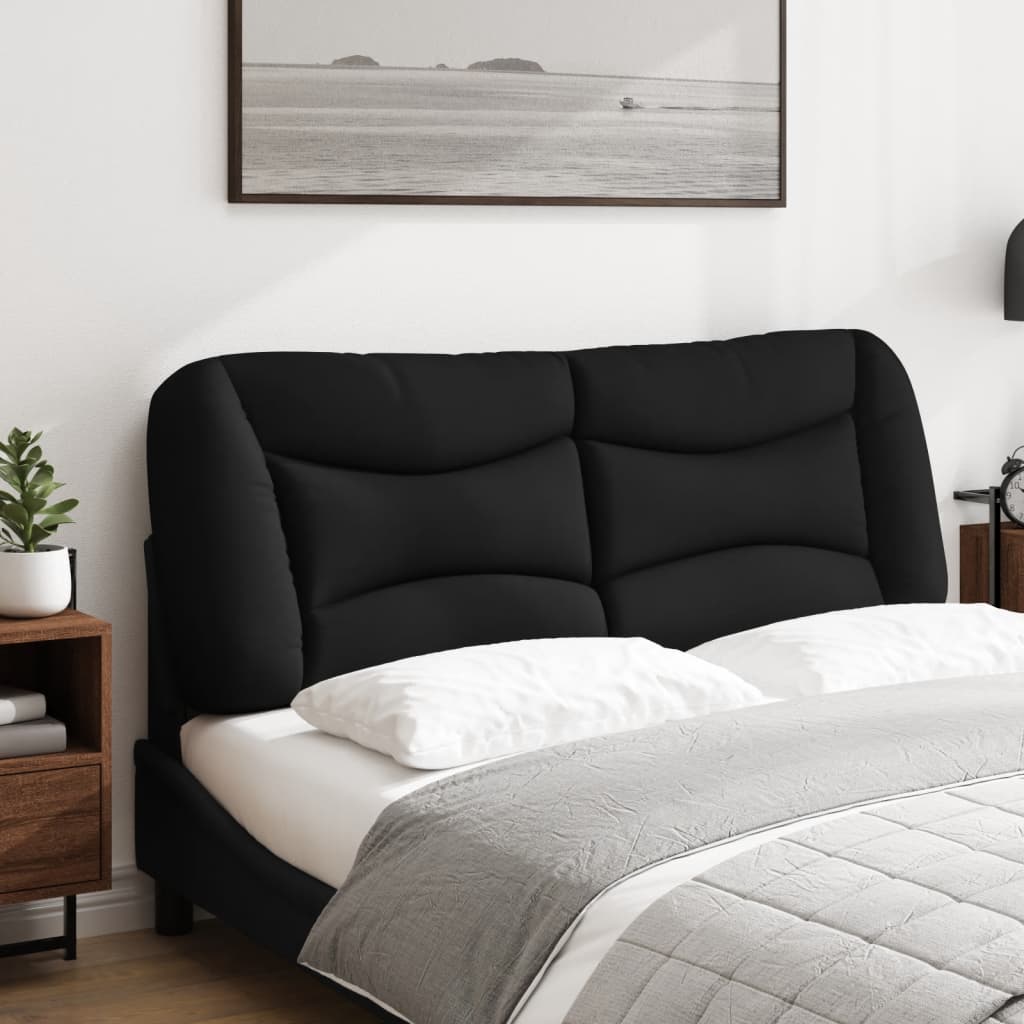 Hoofdbordkussen "Hvar" 120 cm stof zwart is nu te koop bij PeponiXL, paradijselijk wonen!