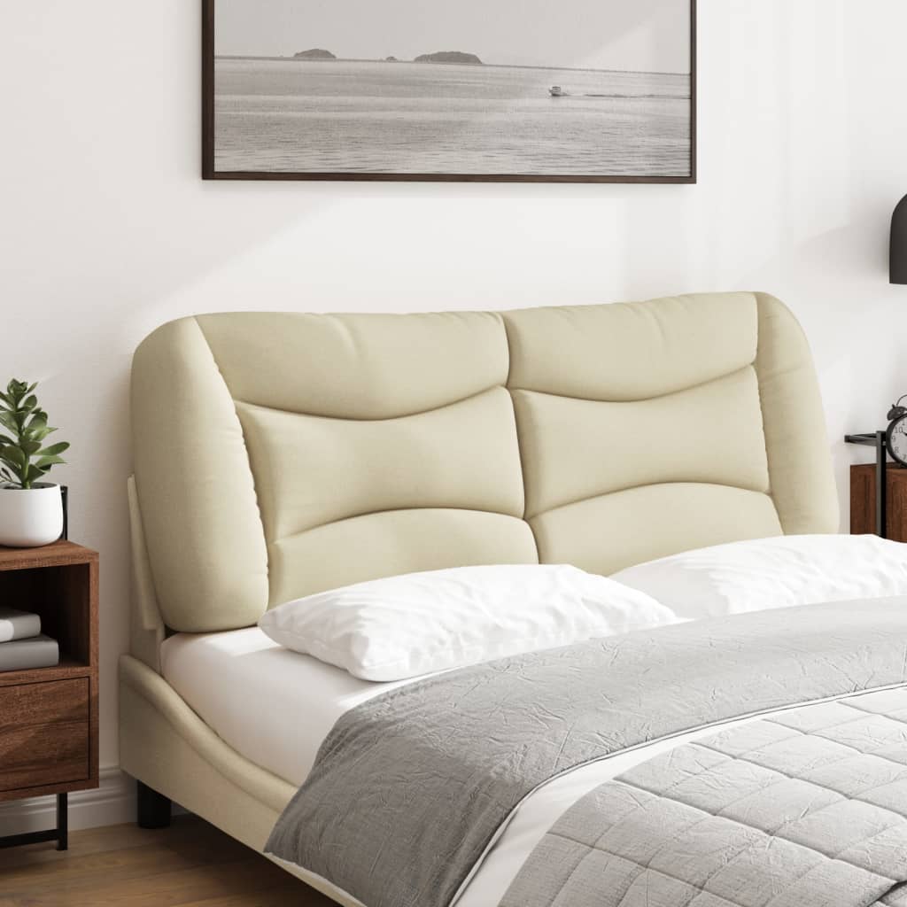 Hoofdbordkussen "Hvar" 120 cm stof crèmekleurig is nu te koop bij PeponiXL, paradijselijk wonen!