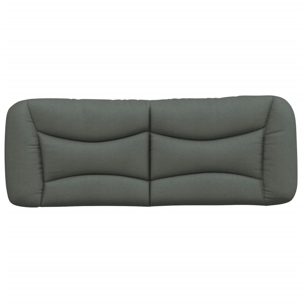 Hoofdbordkussen "Hvar" 140 cm stof donkergrijs is nu te koop bij PeponiXL, paradijselijk wonen!