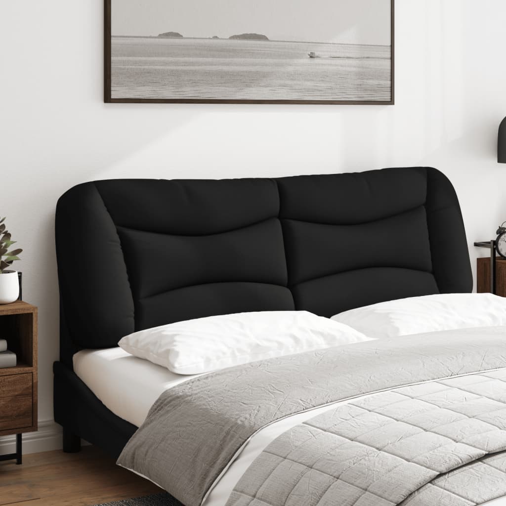 Hoofdbordkussen "Hvar" 160 cm stof zwart is nu te koop bij PeponiXL, paradijselijk wonen!