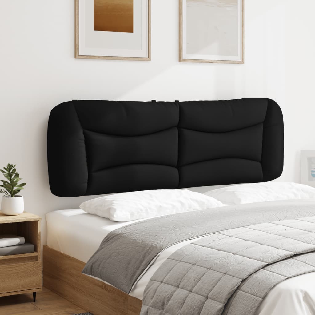Hoofdbordkussen "Hvar" 160 cm stof zwart is nu te koop bij PeponiXL, paradijselijk wonen!