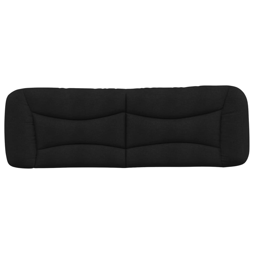 Hoofdbordkussen "Hvar" 160 cm stof zwart is nu te koop bij PeponiXL, paradijselijk wonen!