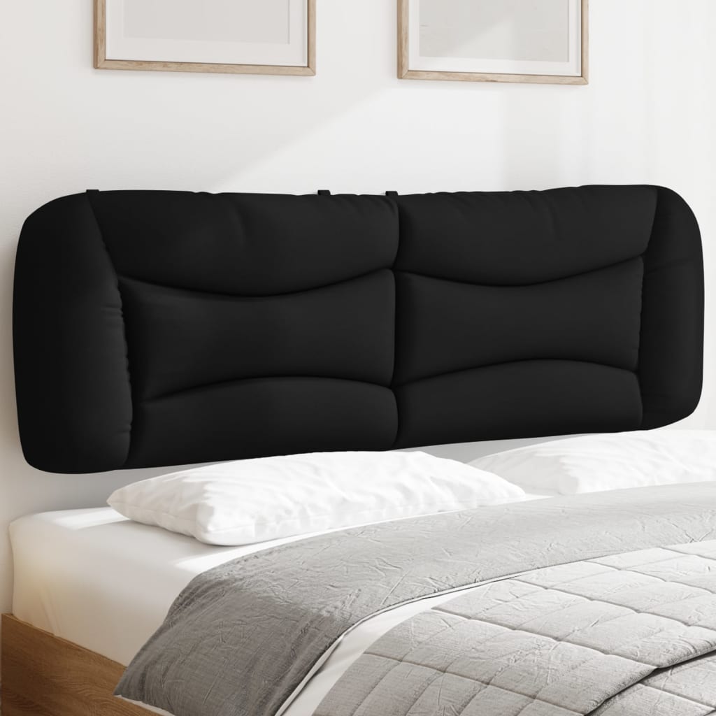 Hoofdbordkussen "Hvar" 160 cm stof zwart is nu te koop bij PeponiXL, paradijselijk wonen!