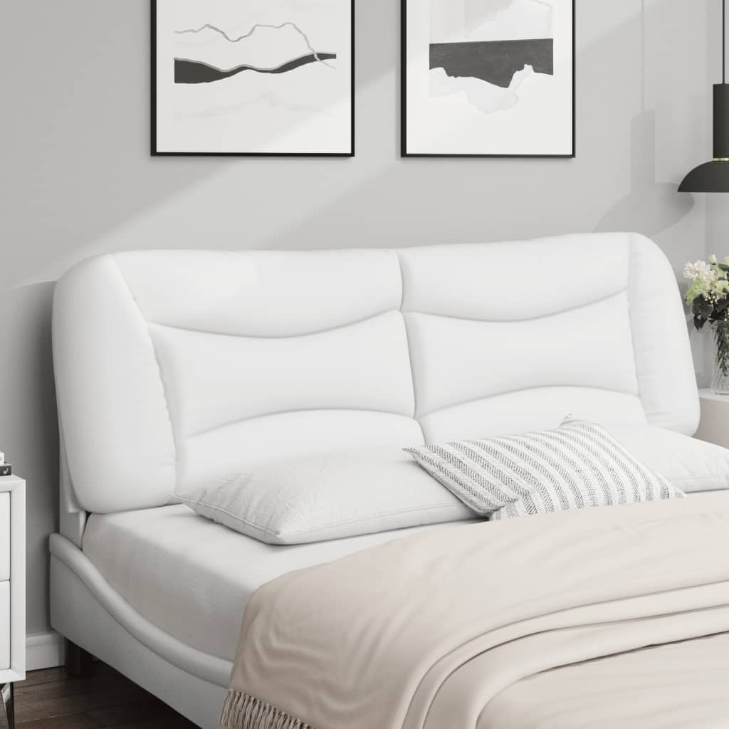 Hoofdbordkussen "Hvar" 160 cm kunstleer wit is nu te koop bij PeponiXL, paradijselijk wonen!