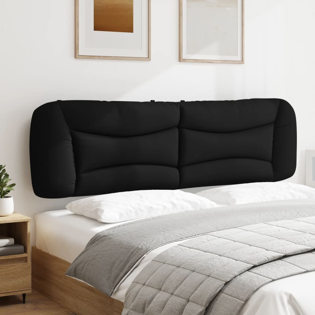 Hoofdbordkussen "Hvar" 180 cm stof zwart is nu te koop bij PeponiXL, paradijselijk wonen!