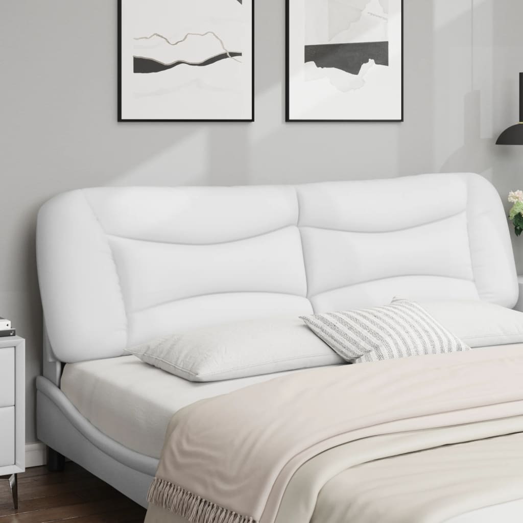 Hoofdbordkussen "Hvar" 180 cm kunstleer wit is nu te koop bij PeponiXL, paradijselijk wonen!