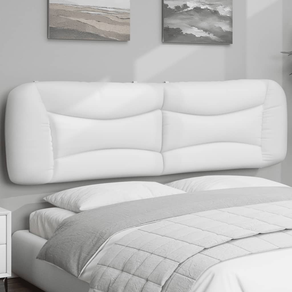 Hoofdbordkussen "Hvar" 180 cm kunstleer wit is nu te koop bij PeponiXL, paradijselijk wonen!