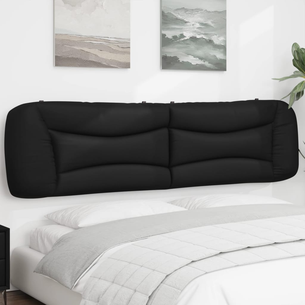 Hoofdbordkussen "Hvar" 200 cm kunstleer zwart is nu te koop bij PeponiXL, paradijselijk wonen!