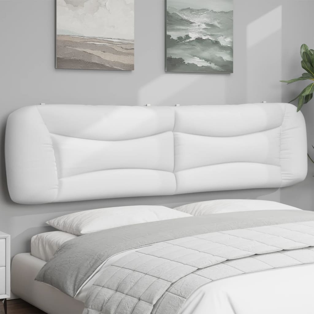 Hoofdbordkussen "Hvar" 200 cm kunstleer wit is nu te koop bij PeponiXL, paradijselijk wonen!