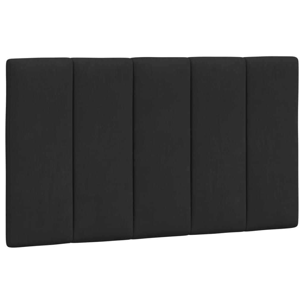 Hoofdbordkussen "Hanko" 80 cm fluweel zwart is nu te koop bij PeponiXL, paradijselijk wonen!