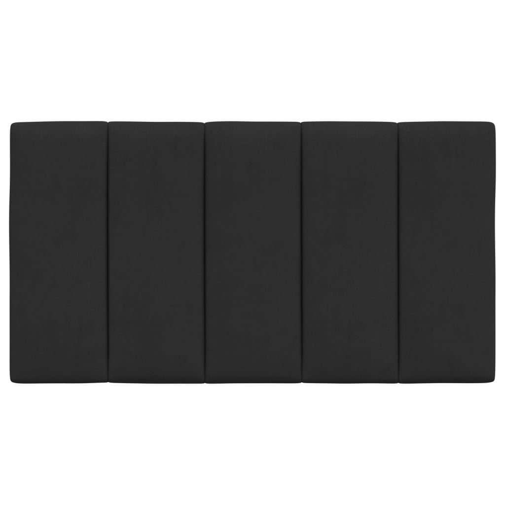 Hoofdbordkussen "Hanko" 80 cm fluweel zwart is nu te koop bij PeponiXL, paradijselijk wonen!