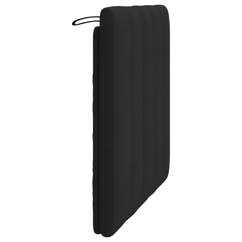 Hoofdbordkussen "Hanko" 80 cm fluweel zwart is nu te koop bij PeponiXL, paradijselijk wonen!