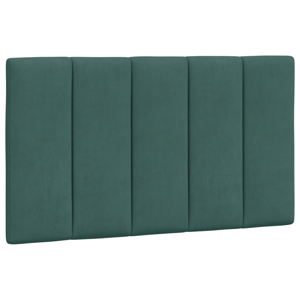 Hoofdbordkussen "Hanko" 80 cm fluweel donkergroen is nu te koop bij PeponiXL, paradijselijk wonen!
