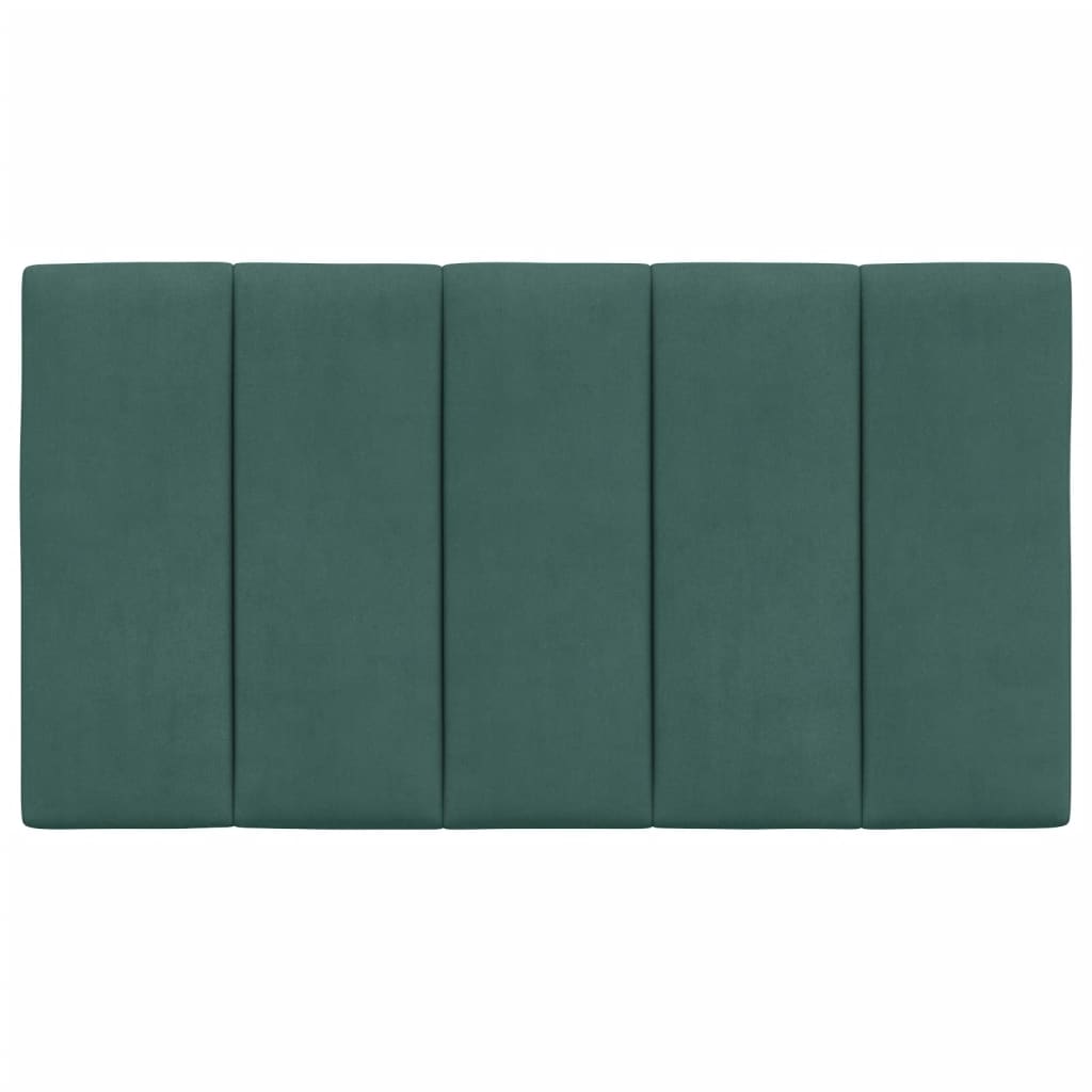 Hoofdbordkussen "Hanko" 80 cm fluweel donkergroen is nu te koop bij PeponiXL, paradijselijk wonen!