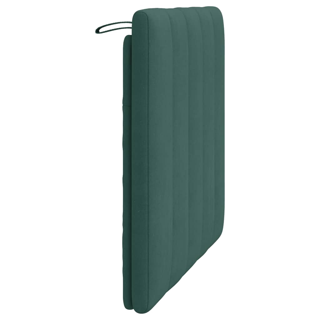 Hoofdbordkussen "Hanko" 80 cm fluweel donkergroen is nu te koop bij PeponiXL, paradijselijk wonen!