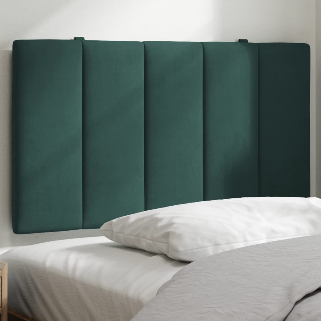 Hoofdbordkussen "Hanko" 80 cm fluweel donkergroen is nu te koop bij PeponiXL, paradijselijk wonen!