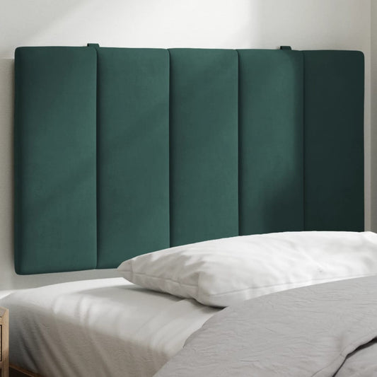 Hoofdbordkussen "Hanko" 80 cm fluweel donkergroen is nu te koop bij PeponiXL, paradijselijk wonen!