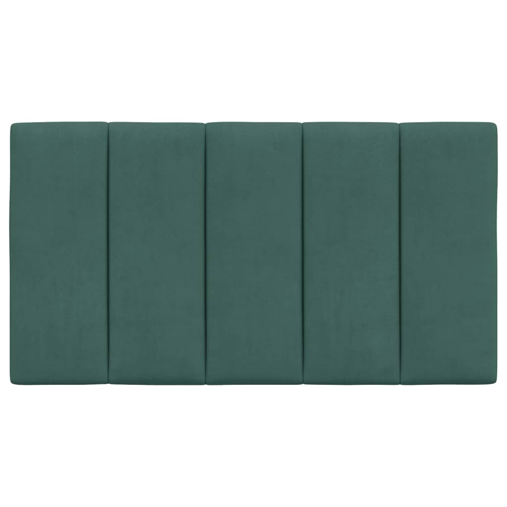 Hoofdbordkussen "Hanko" 90 cm fluweel donkergroen is nu te koop bij PeponiXL, paradijselijk wonen!