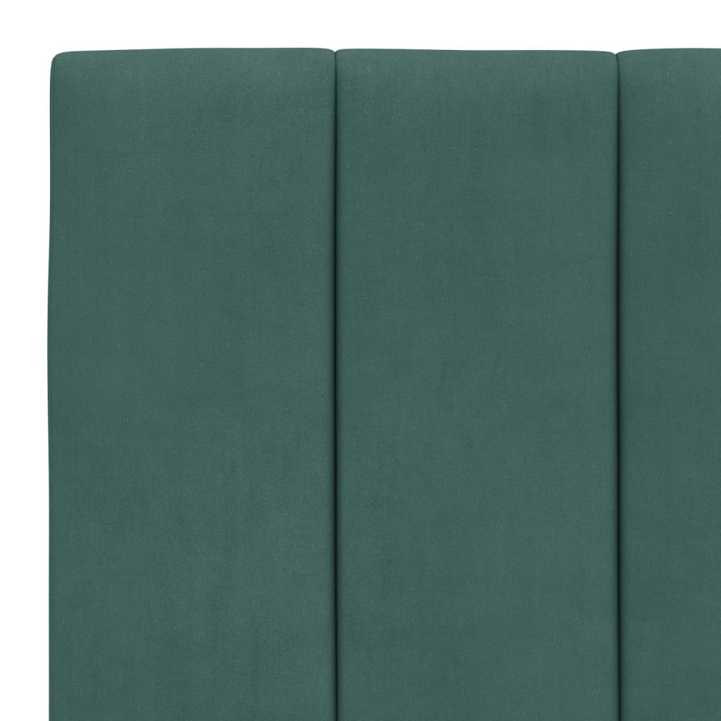 Hoofdbordkussen "Hanko" 90 cm fluweel donkergroen is nu te koop bij PeponiXL, paradijselijk wonen!