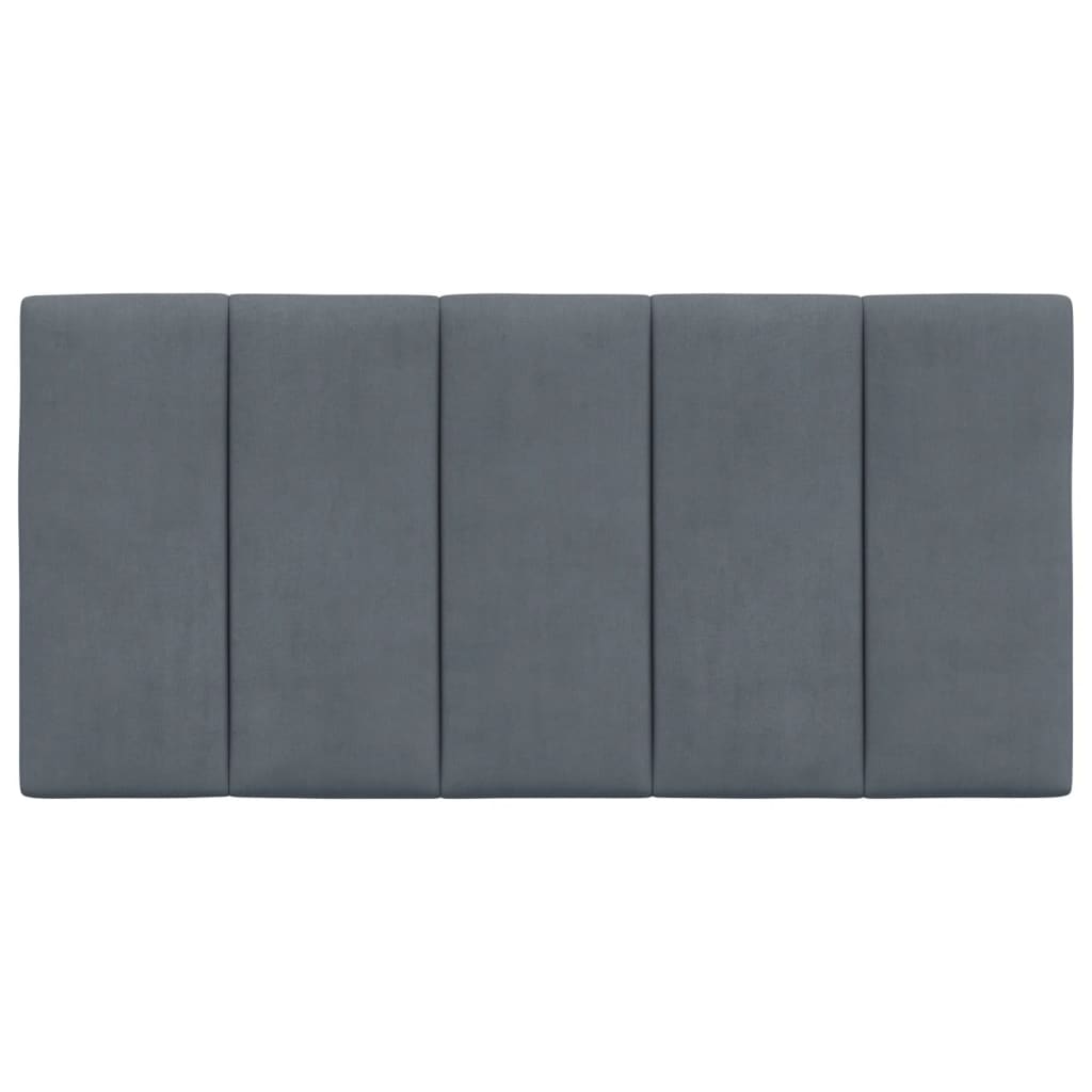 Hoofdbordkussen "Hanko" 100 cm fluweel donkergrijs is nu te koop bij PeponiXL, paradijselijk wonen!