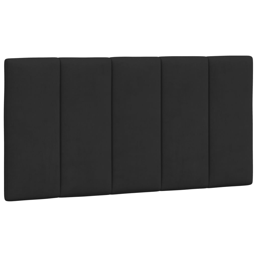 Hoofdbordkussen "Hanko" 100 cm fluweel zwart is nu te koop bij PeponiXL, paradijselijk wonen!