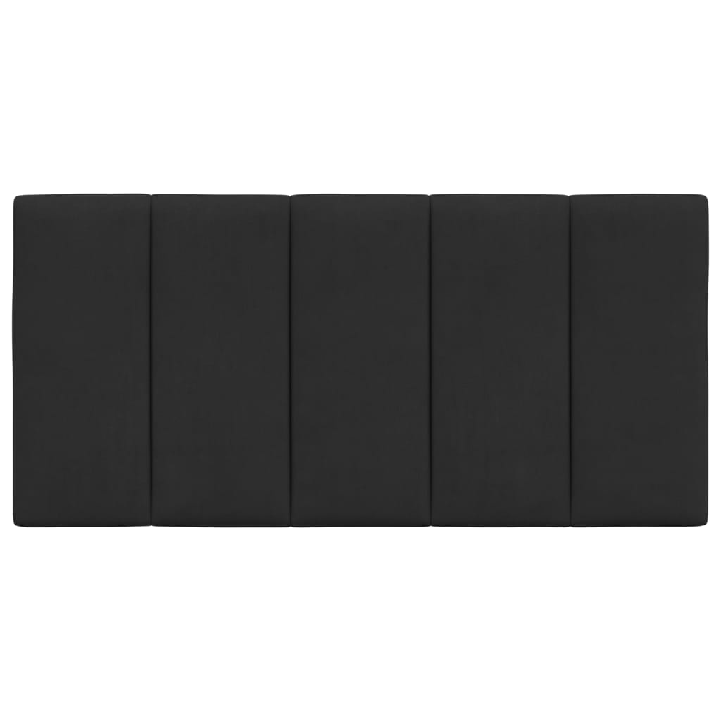 Hoofdbordkussen "Hanko" 100 cm fluweel zwart is nu te koop bij PeponiXL, paradijselijk wonen!