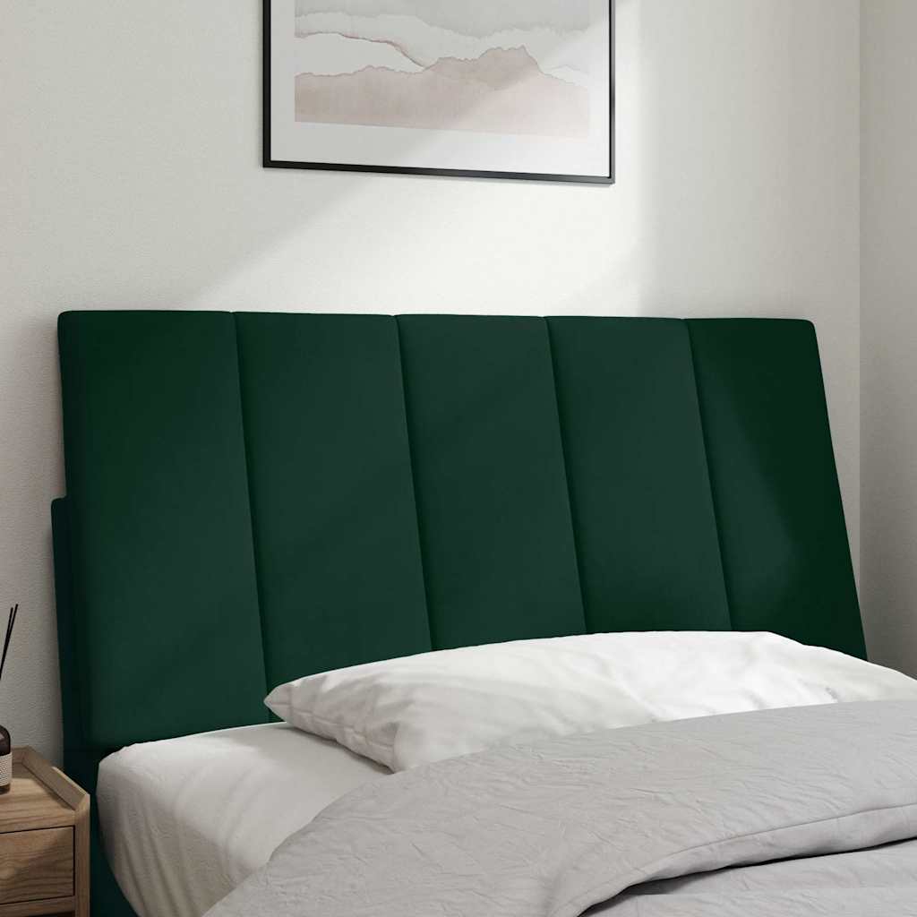 Hoofdbordkussen "Hanko" 100 cm fluweel donkergroen is nu te koop bij PeponiXL, paradijselijk wonen!