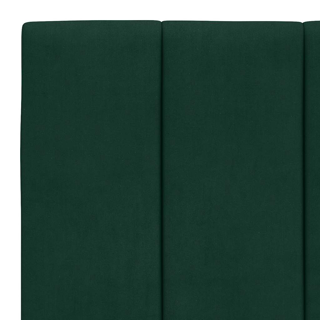 Hoofdbordkussen "Hanko" 100 cm fluweel donkergroen is nu te koop bij PeponiXL, paradijselijk wonen!