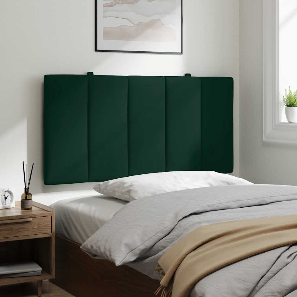 Hoofdbordkussen "Hanko" 100 cm fluweel donkergroen is nu te koop bij PeponiXL, paradijselijk wonen!