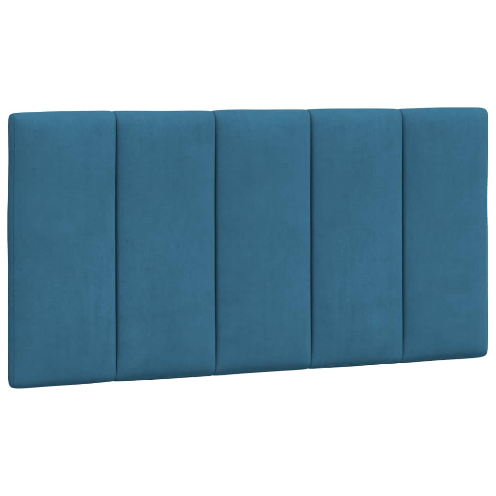 Hoofdbordkussen "Hanko" 100 cm fluweel blauw is nu te koop bij PeponiXL, paradijselijk wonen!