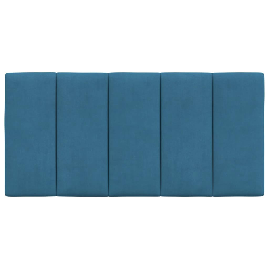 Hoofdbordkussen "Hanko" 100 cm fluweel blauw is nu te koop bij PeponiXL, paradijselijk wonen!