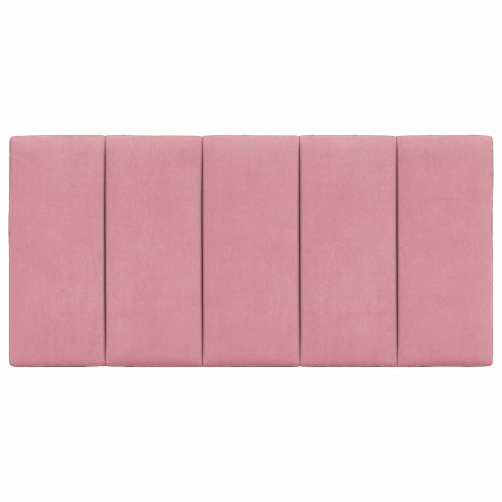 Hoofdbordkussen "Hanko" 100 cm fluweel roze is nu te koop bij PeponiXL, paradijselijk wonen!