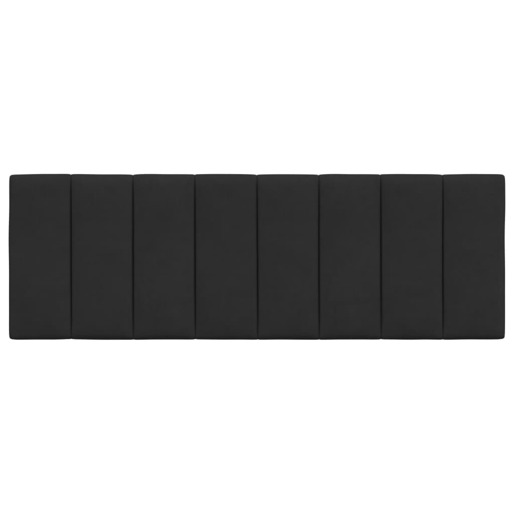 Hoofdbordkussen "Hanko" 120 cm fluweel zwart is nu te koop bij PeponiXL, paradijselijk wonen!