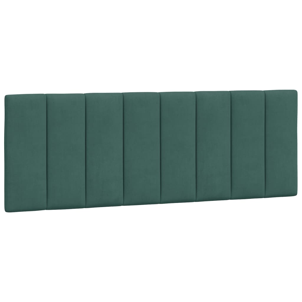 Hoofdbordkussen "Hanko" 120 cm fluweel donkergroen is nu te koop bij PeponiXL, paradijselijk wonen!