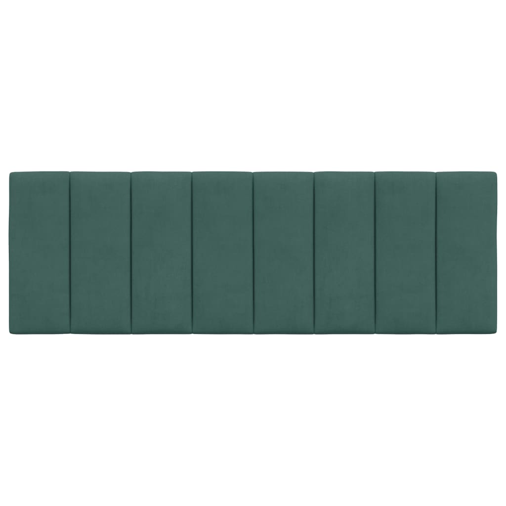 Hoofdbordkussen "Hanko" 120 cm fluweel donkergroen is nu te koop bij PeponiXL, paradijselijk wonen!