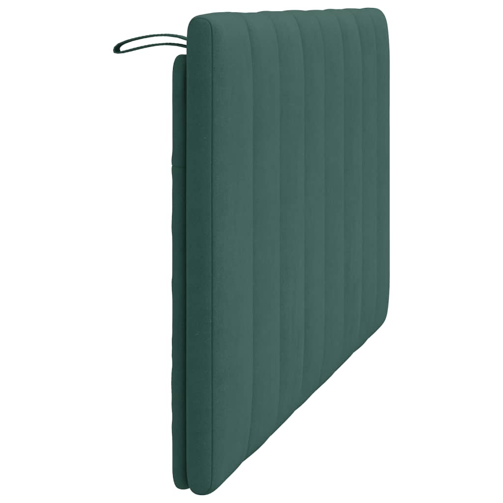 Hoofdbordkussen "Hanko" 120 cm fluweel donkergroen is nu te koop bij PeponiXL, paradijselijk wonen!