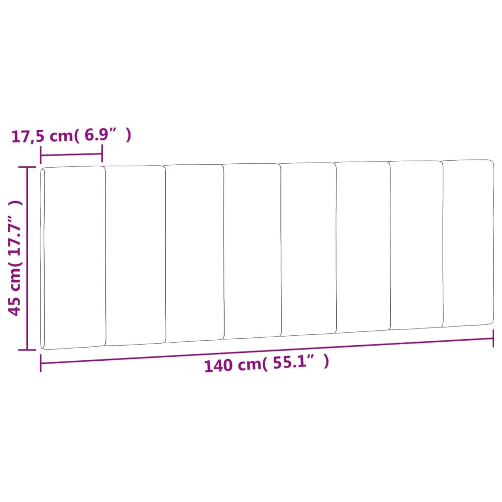 Hoofdbordkussen "Hanko" 140 cm fluweel donkergrijs is nu te koop bij PeponiXL, paradijselijk wonen!