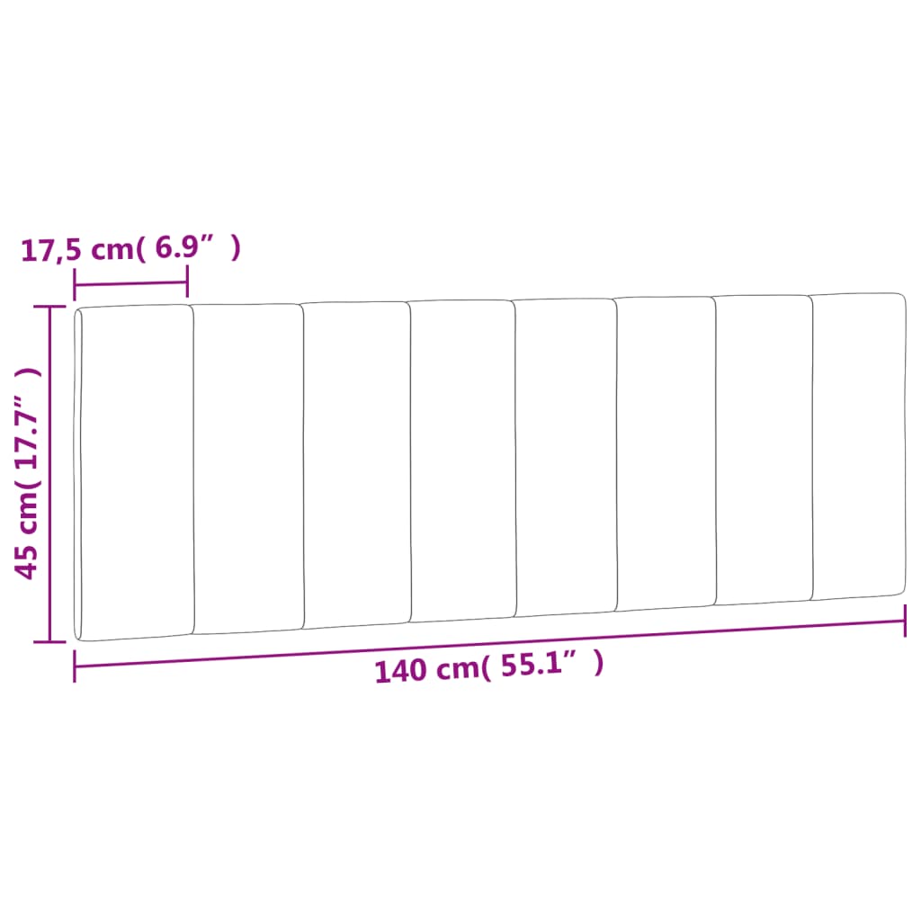 Hoofdbordkussen "Hanko" 140 cm fluweel zwart is nu te koop bij PeponiXL, paradijselijk wonen!