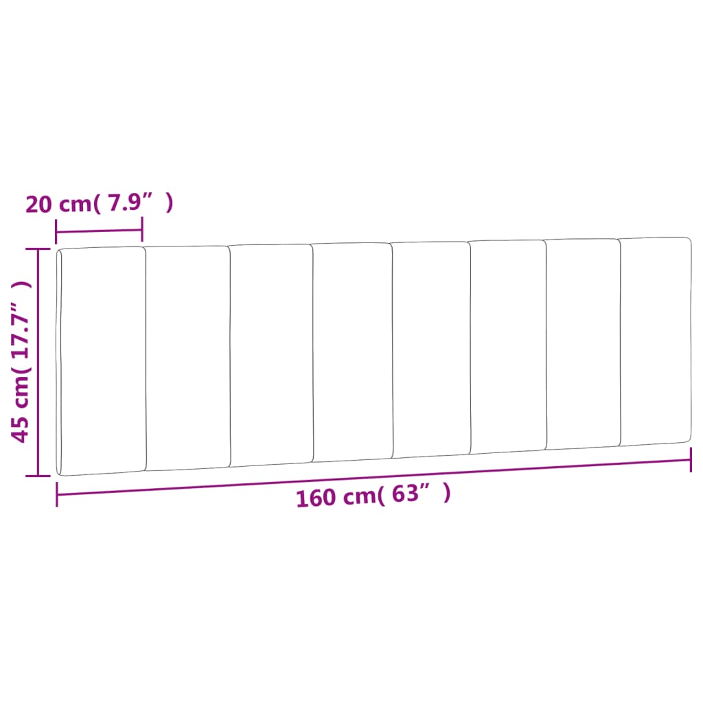 Hoofdbordkussen "Hanko" 160 cm fluweel lichtgrijs is nu te koop bij PeponiXL, paradijselijk wonen!