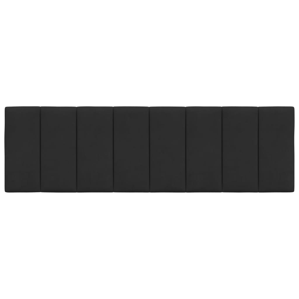 Hoofdbordkussen "Hanko" 160 cm fluweel zwart is nu te koop bij PeponiXL, paradijselijk wonen!
