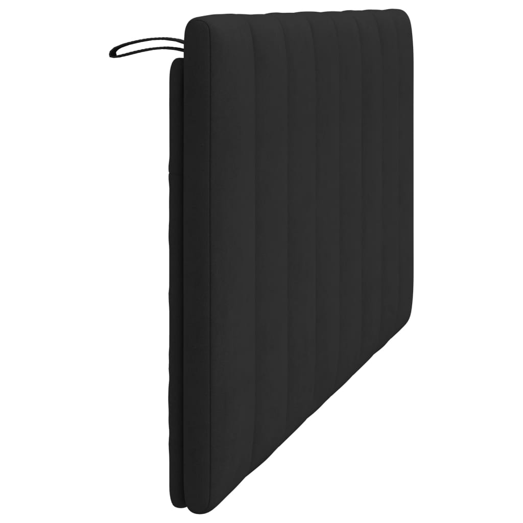 Hoofdbordkussen "Hanko" 160 cm fluweel zwart is nu te koop bij PeponiXL, paradijselijk wonen!