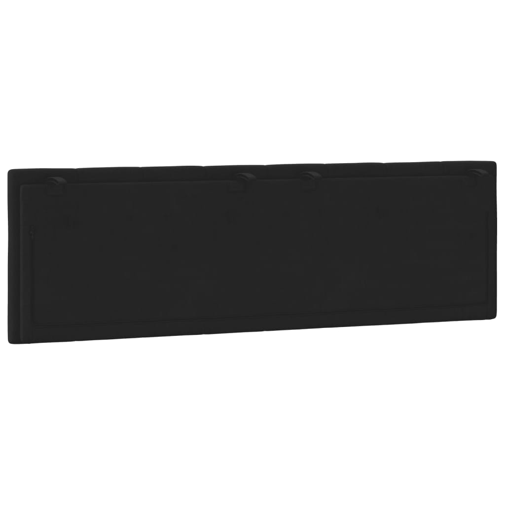 Hoofdbordkussen "Hanko" 160 cm fluweel zwart is nu te koop bij PeponiXL, paradijselijk wonen!