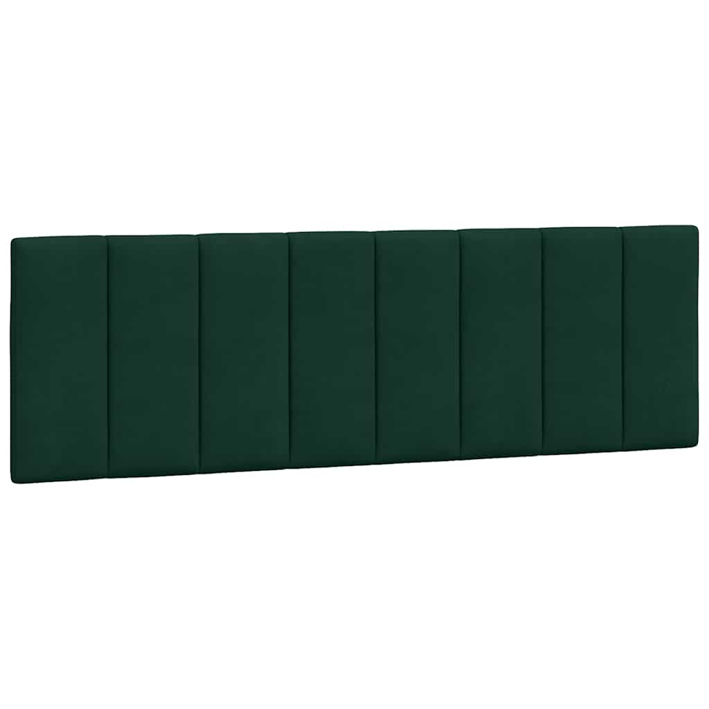Hoofdbordkussen "Hanko" 160 cm fluweel donkergroen is nu te koop bij PeponiXL, paradijselijk wonen!