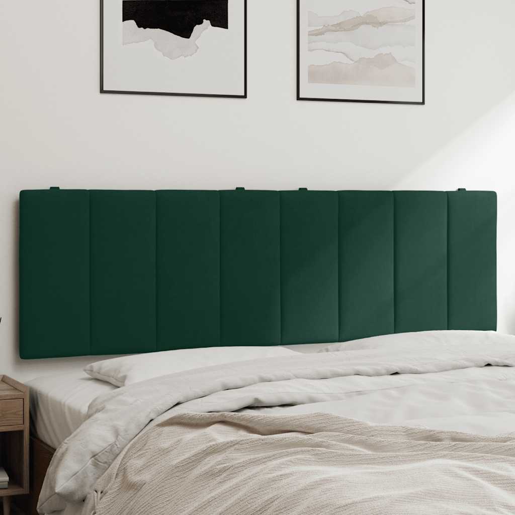 Hoofdbordkussen "Hanko" 160 cm fluweel donkergroen is nu te koop bij PeponiXL, paradijselijk wonen!