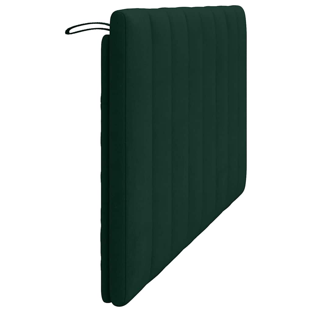 Hoofdbordkussen "Hanko" 160 cm fluweel donkergroen is nu te koop bij PeponiXL, paradijselijk wonen!