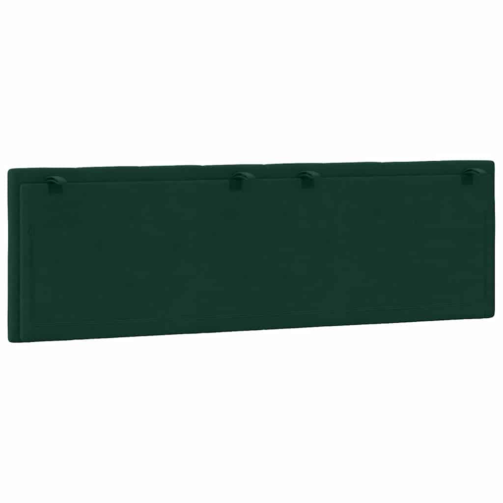 Hoofdbordkussen "Hanko" 160 cm fluweel donkergroen is nu te koop bij PeponiXL, paradijselijk wonen!