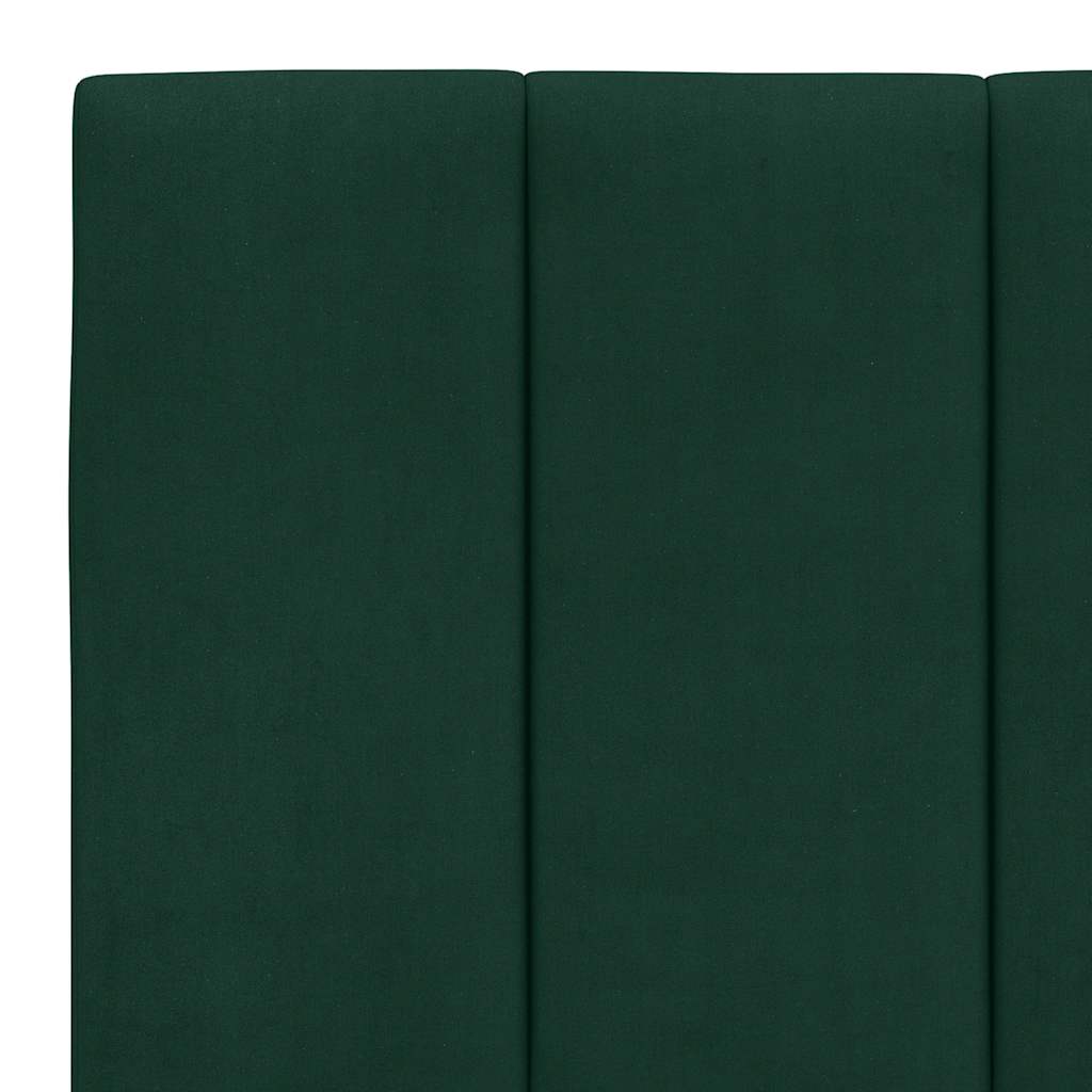 Hoofdbordkussen "Hanko" 160 cm fluweel donkergroen is nu te koop bij PeponiXL, paradijselijk wonen!